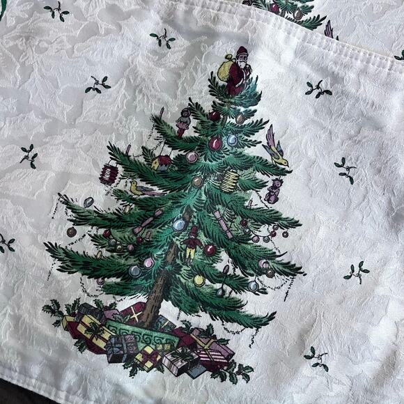 Spode Christmas Tree PLACEMATS 13" x 19" Fabric set of 4 Cloth - Picture 2 of 5